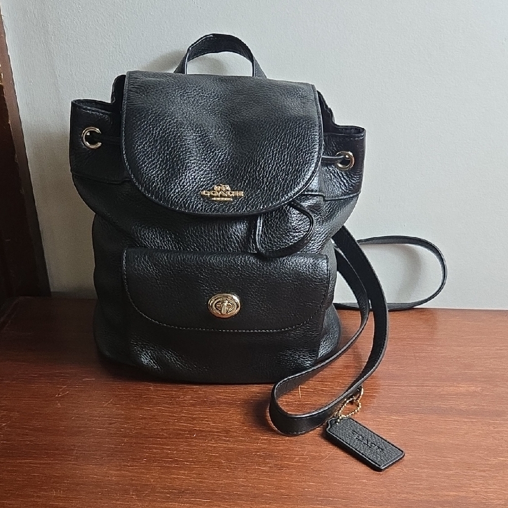 Coach Mini Billie Leather Backpack